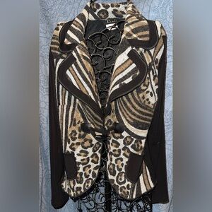 VINTAGE Bali stylish Animal Print Women's Sweater
